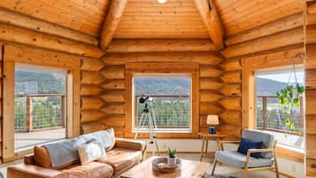 Televisor, llar de foc i taula de tennis de taula