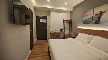 Blackout drapes, iron/ironing board, free WiFi