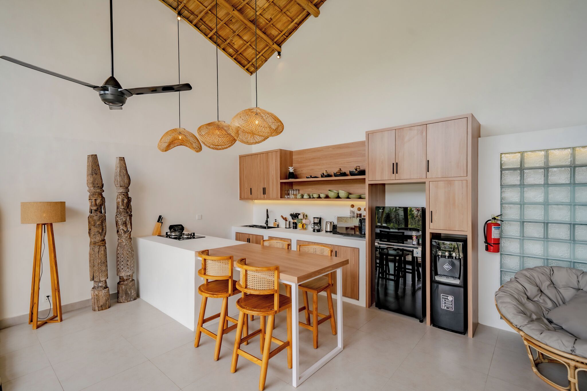 Villa, 2 Bedrooms, Private Pool, Pool View | Private kitchen | Fridge, microwave, coffee/tea maker, electric kettle