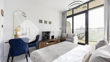 公寓, 露台, 海景