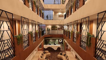 Sitteområde i lobbyen