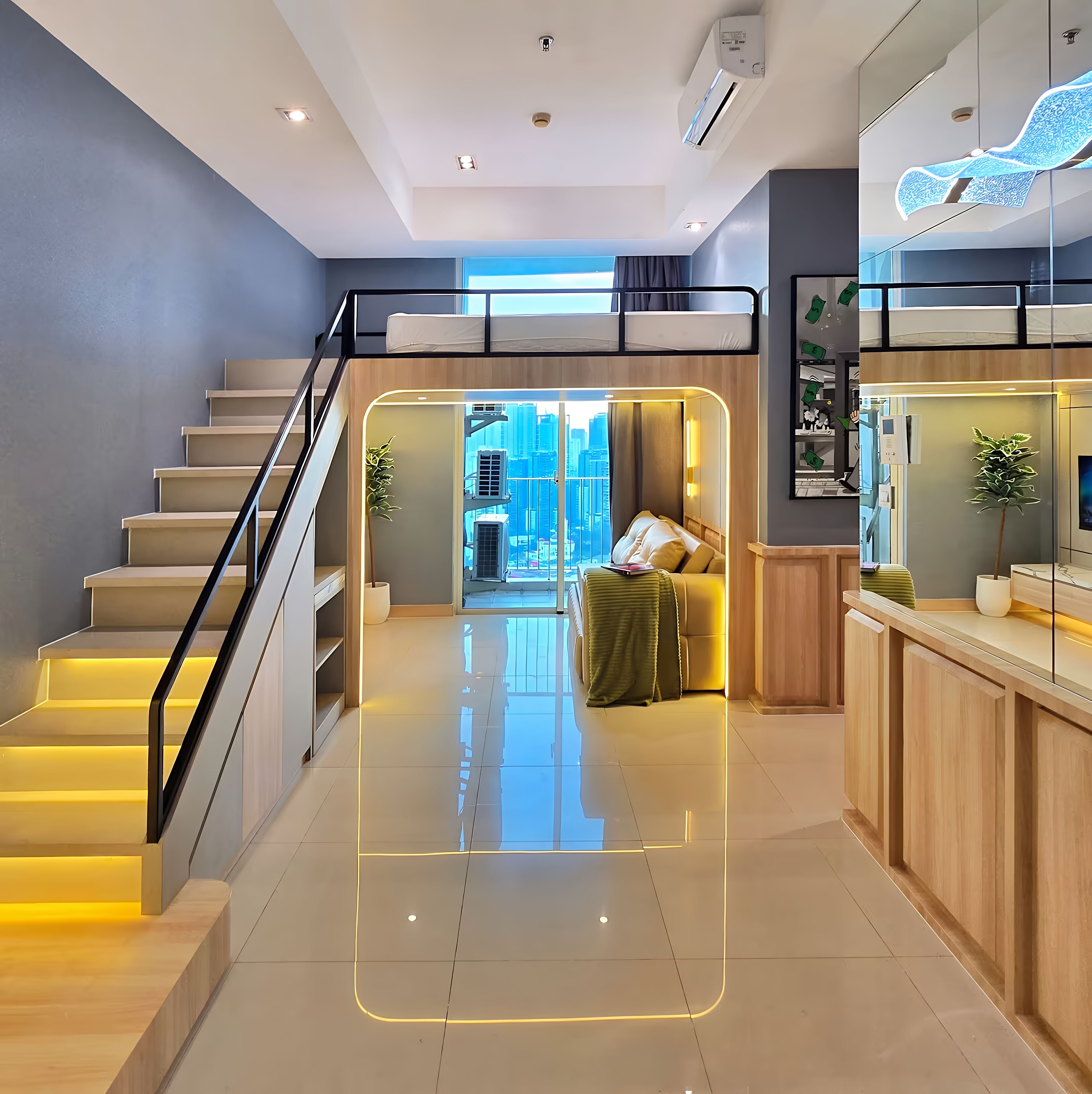 43-inch Smart TV with cable channels