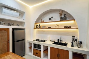 Villa - 2 sovrum - privat pool | Eget kök | Kylskåp, mikrovågsugn, kaffe- och tebryggare och mixer