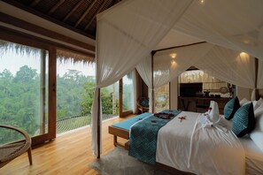 Luxury Duplex, Private Pool, Valley View | Premium bedding, pillowtop beds, minibar, in-room safe