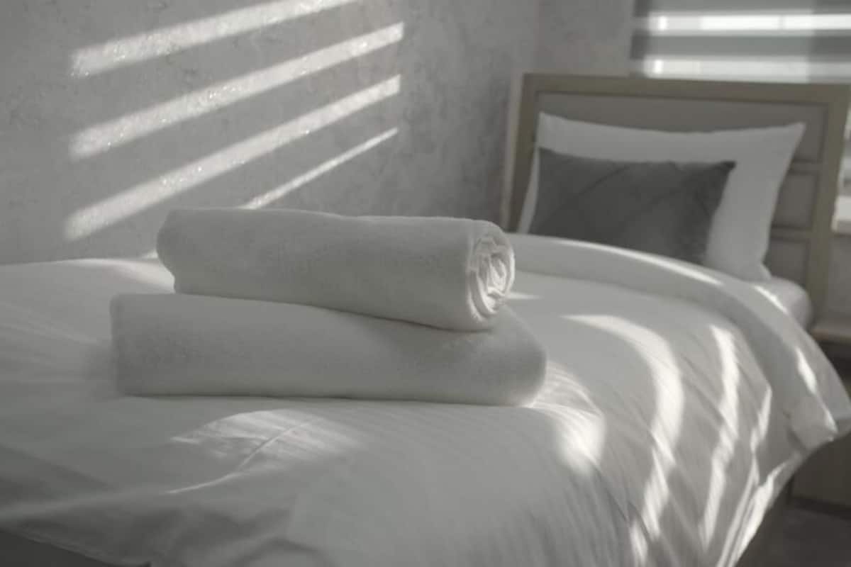 舒适单人房, 空调, 城市景观