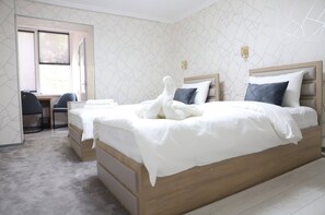 舒适双床房, 空调, 城市景观