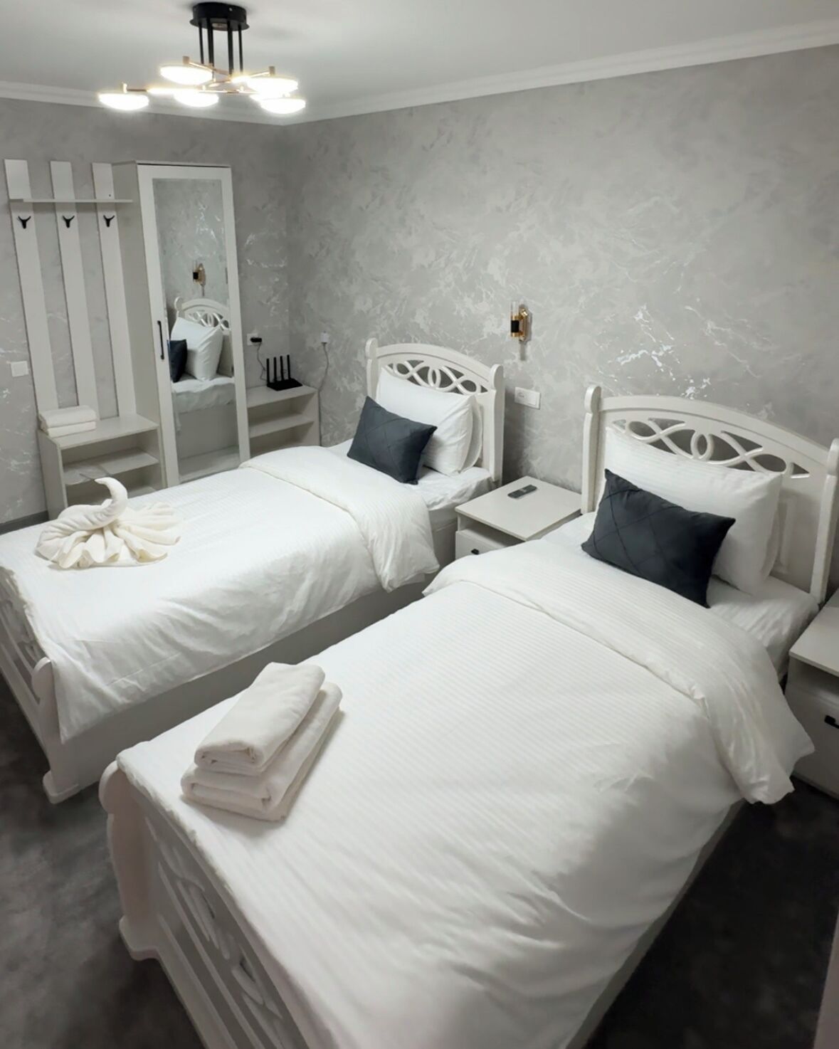 舒适双床房, 空调, 城市景观