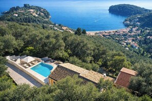 Pool - Villa Twenty Two -  a stunning hillside villa (Corfu)