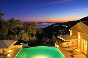 Pool - Villa Twenty Two -  a stunning hillside villa (Corfu)