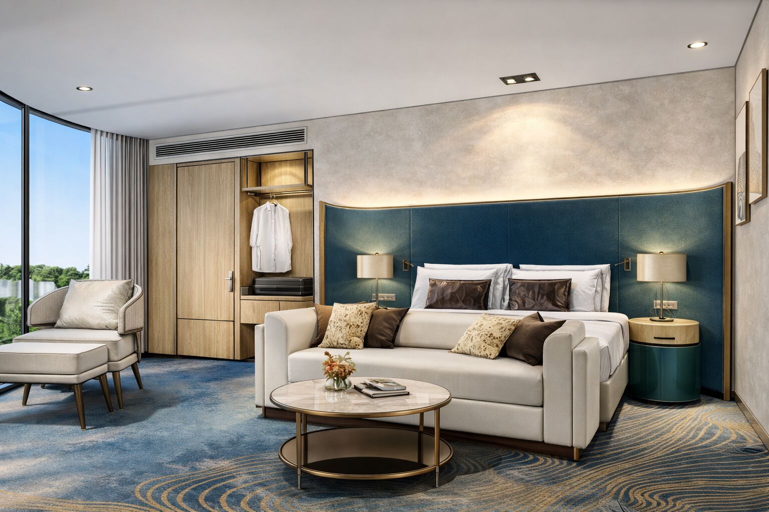Presidential Suite, 2 Bedrooms | Minibar, blackout drapes, iron/ironing board, rollaway beds