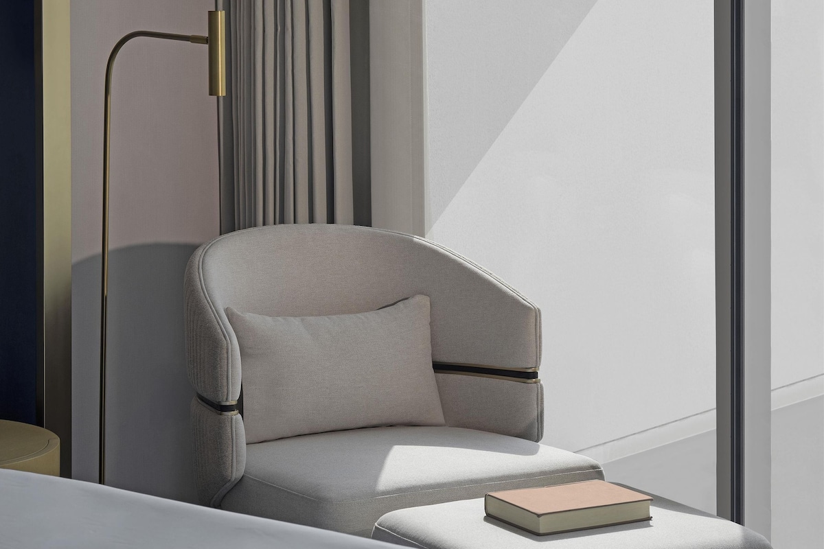 Minibar, blackout curtains, soundproofing, iron/ironing board