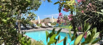 Exceptional villa 150m from the seafront with swimming pool and beautiful garden.