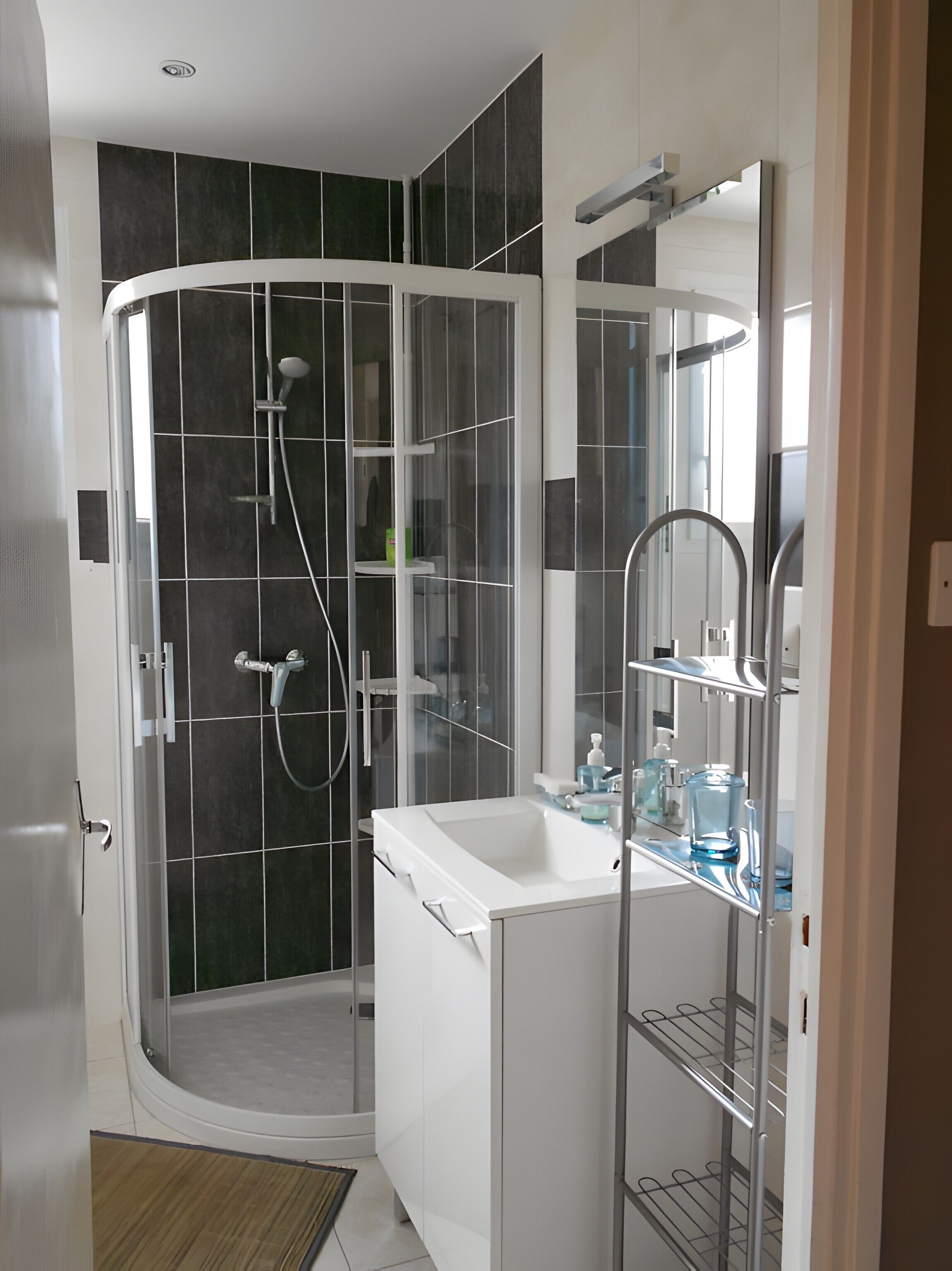 Shower, hair dryer