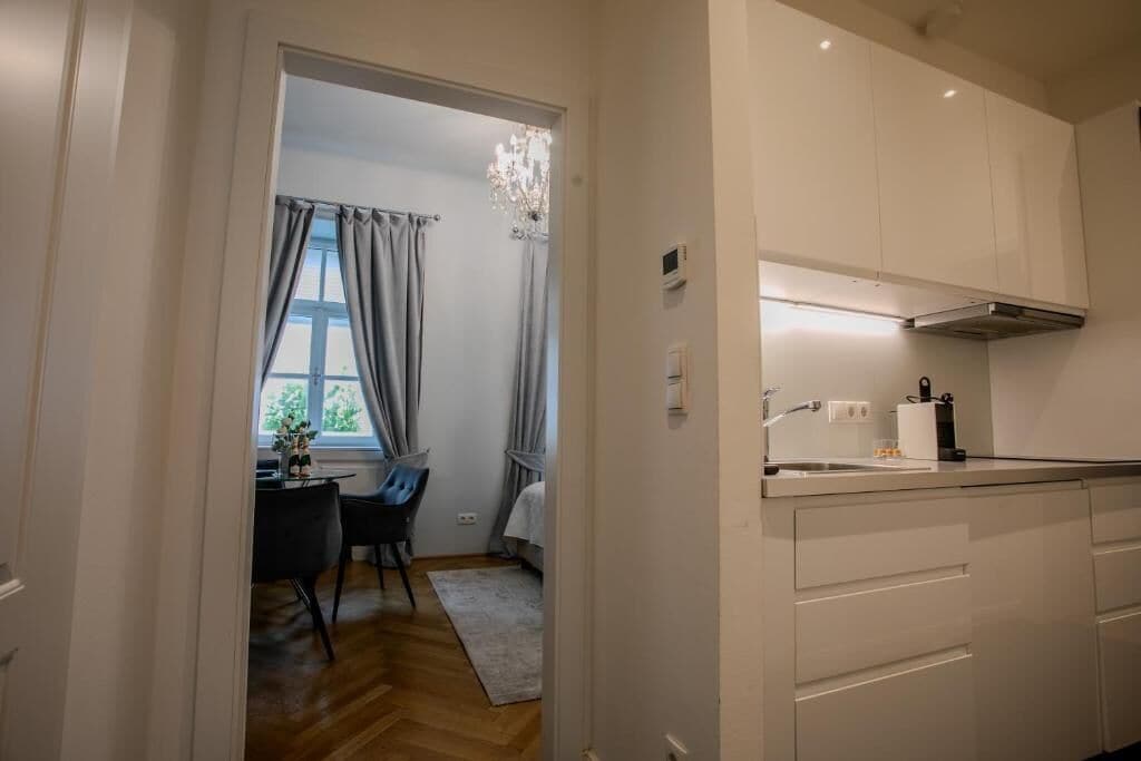 Appartement, uitzicht op tuin | Privékeuken