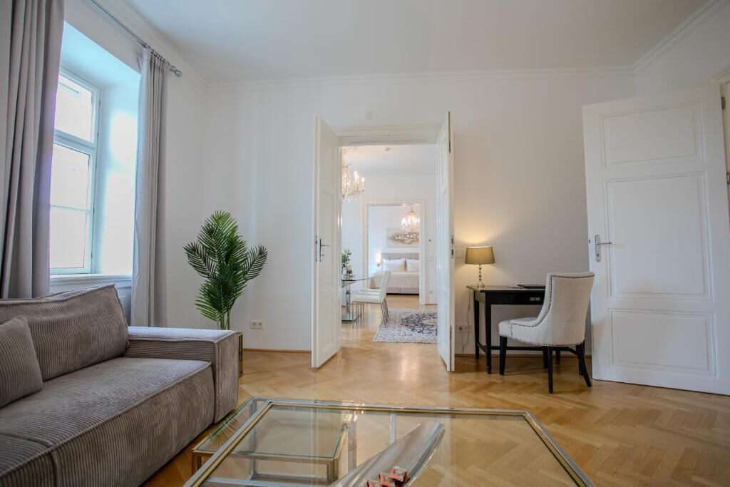 Presidential Apartment, Park View | Living area | 40-inch flat-screen TV with cable channels