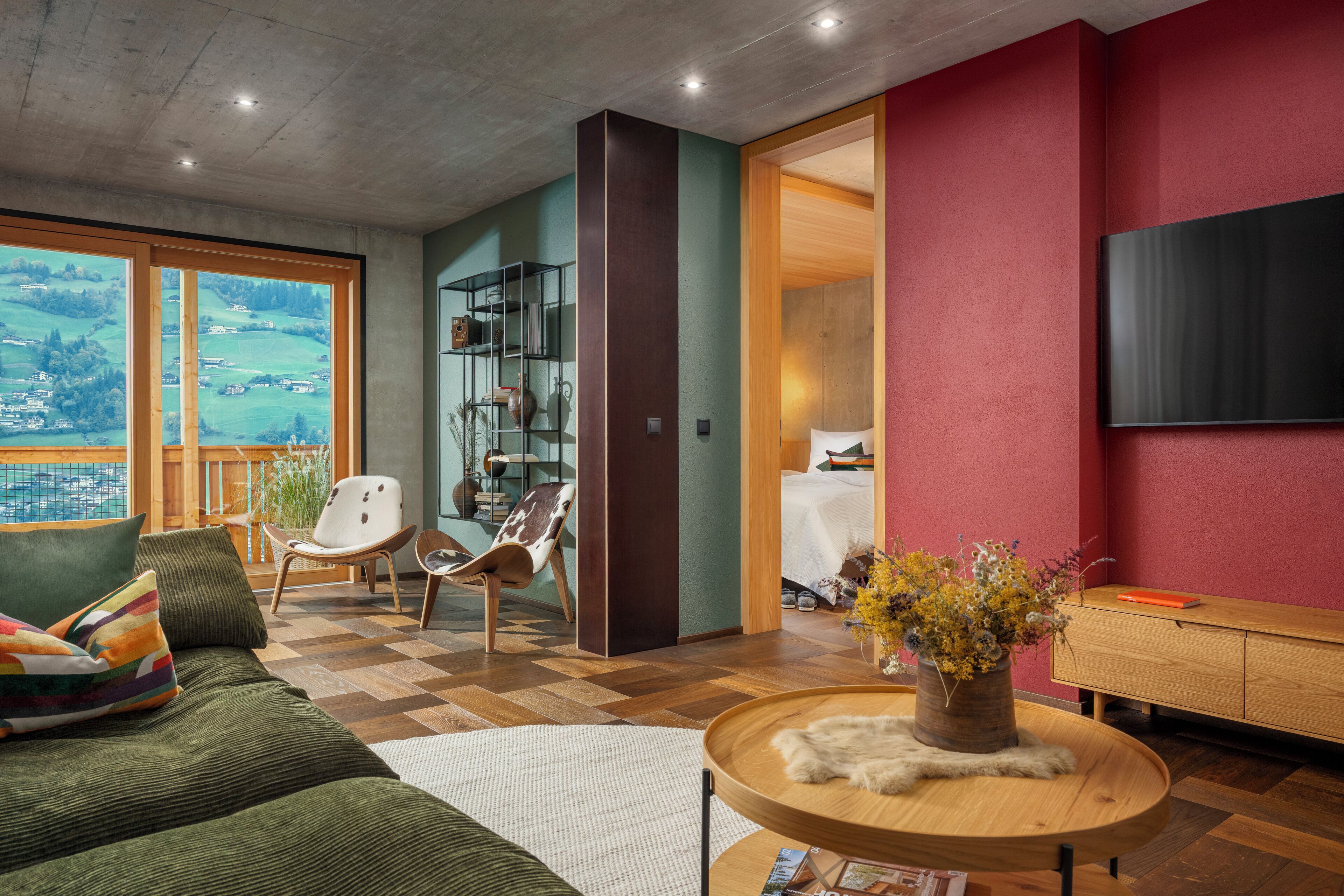 Panoramic-Apartment, Balkon, Bergblick