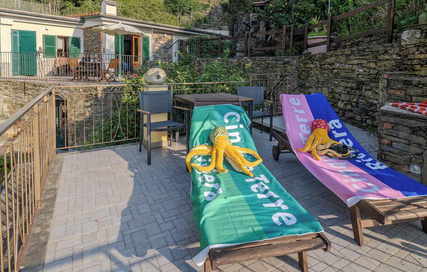 Comfort-Doppelzimmer, Meerblick | Terrasse/Patio