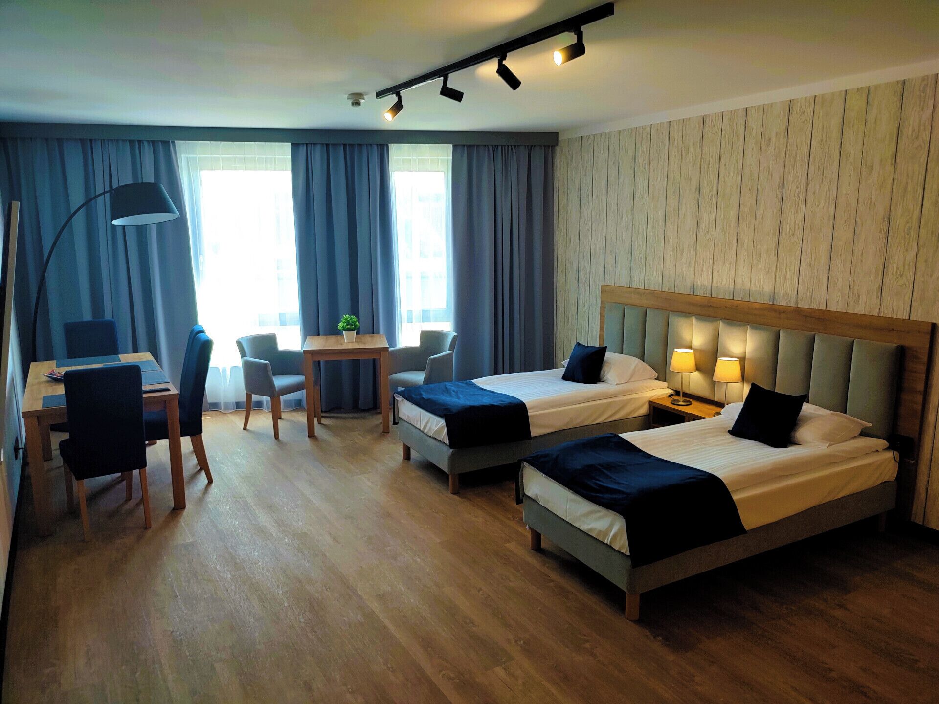 Individually furnished, desk, laptop workspace, soundproofing