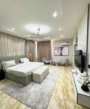 Deluxe kamer, balkon, uitzicht op stad