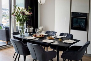 Dining - panoramic view - free parking - Villa in Split (Podstrana)