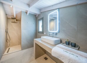 Villa, Pool View | Bathroom - Villa Oliva with Private Pool by Konnect (Kato Korakiana)