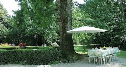 Villa Castellani with park and swimming pool a stone's throw from the Po River bank