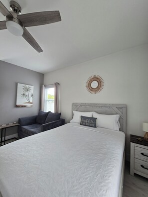 Iron/ironing board, WiFi, bed sheets