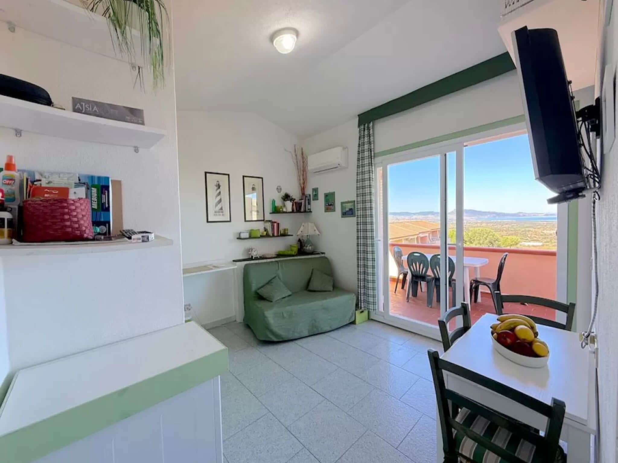 Apartment, 1 Schlafzimmer, Balkon, Meerblick | Wohnzimmer