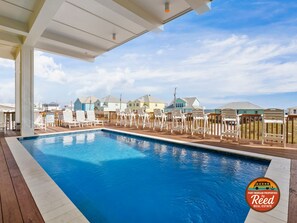Outdoor pool, a heated pool - REDUCED-Brand New Luxury 6 Bdrm/6+ Ba Home with Private Pool & Easy Beach Access (Gulf Shores)