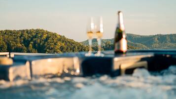 Vue depuis lâhĂ©bergement