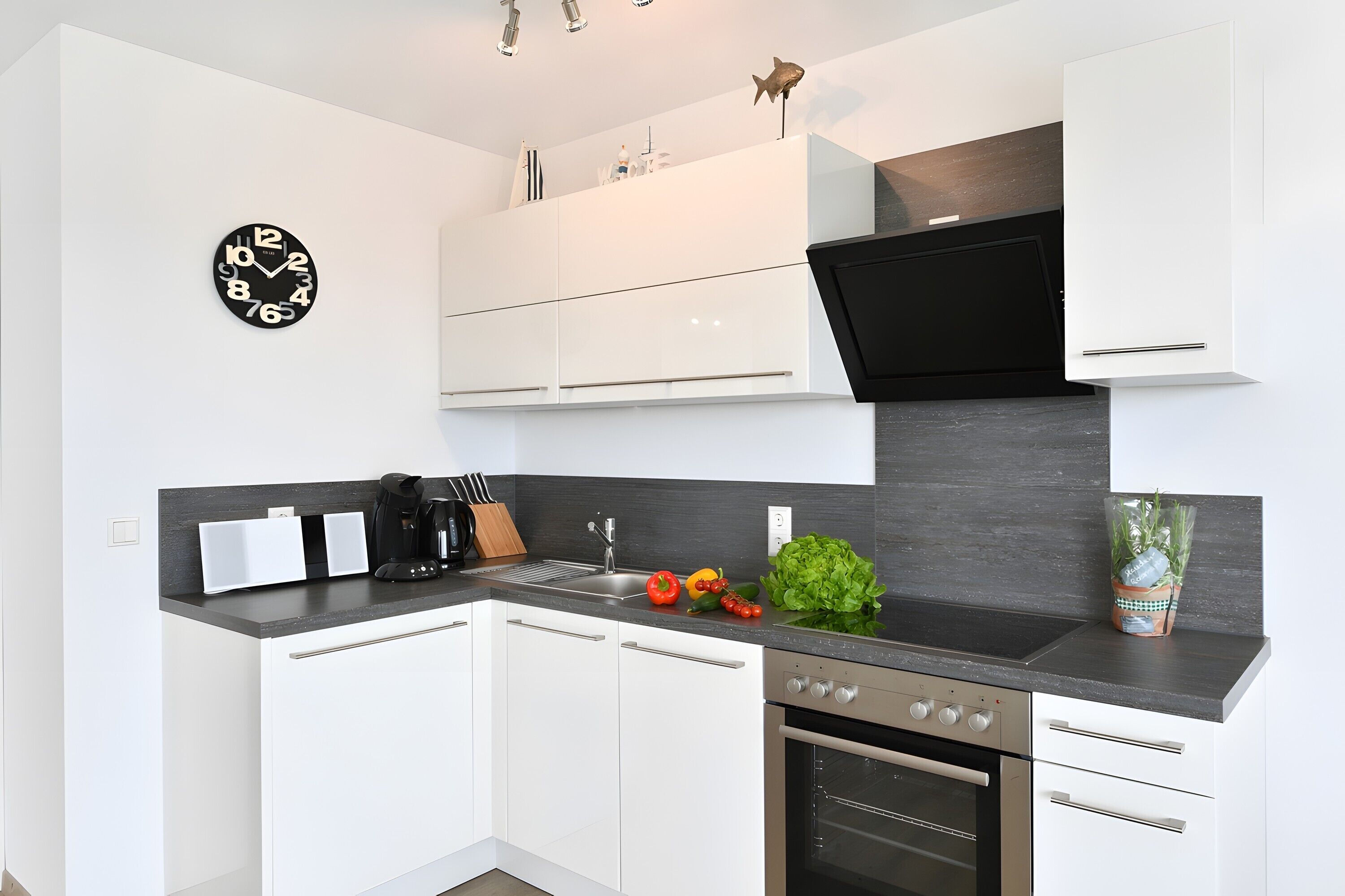 Kühlschrank, Ofen, Herdplatte, Geschirrspüler