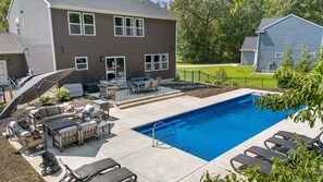 Una piscina riscaldata