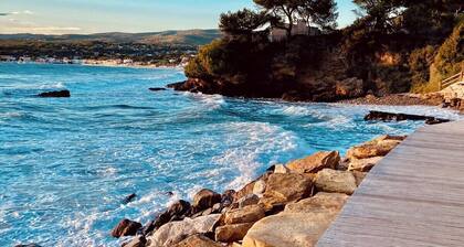 Villa 110 m², grand jardin clos, parking sécurisé, 150 m de la mer,