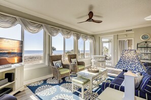 Smart TV - 3205 Seacrest – Oceanfront Corner Villa with Panoramic Atlantic Views (Hilton Head Island)