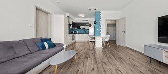Air-conditioned, 2 room Apartment with balcony, new building Rača