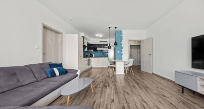 Air-conditioned, 2 room Apartment with balcony, new building Rača