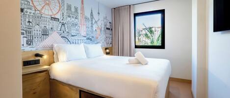 Double Room | Materassi in memory foam, una scrivania, postazione laptop