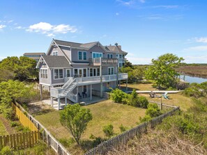 Exterior - Sounds Right #214-Community pool, private boat dock, kayaks, fish, soundside (North Topsail Beach)