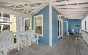 Terrace/patio - Son Worshipers - Seaside Home near Iconic Town Council! (Santa Rosa Beach)