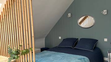 1 chambre, fer et planche à repasser, Wi-Fi, draps fournis