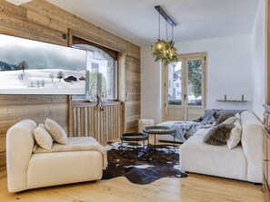 TV - 3-Bedroom Apartment, South/West Terrace, Parking - Megève (Megève)