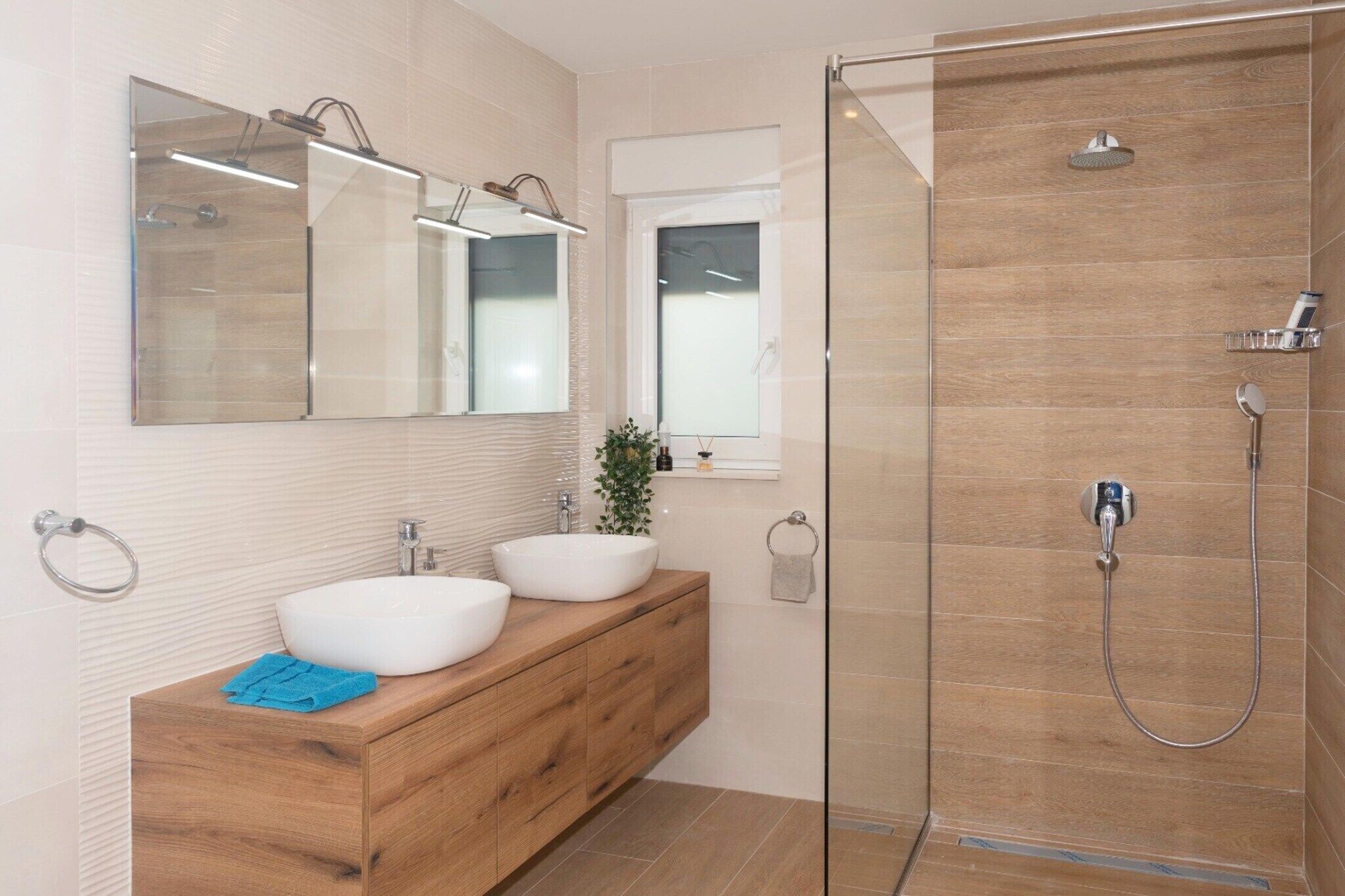 Shower, hair dryer