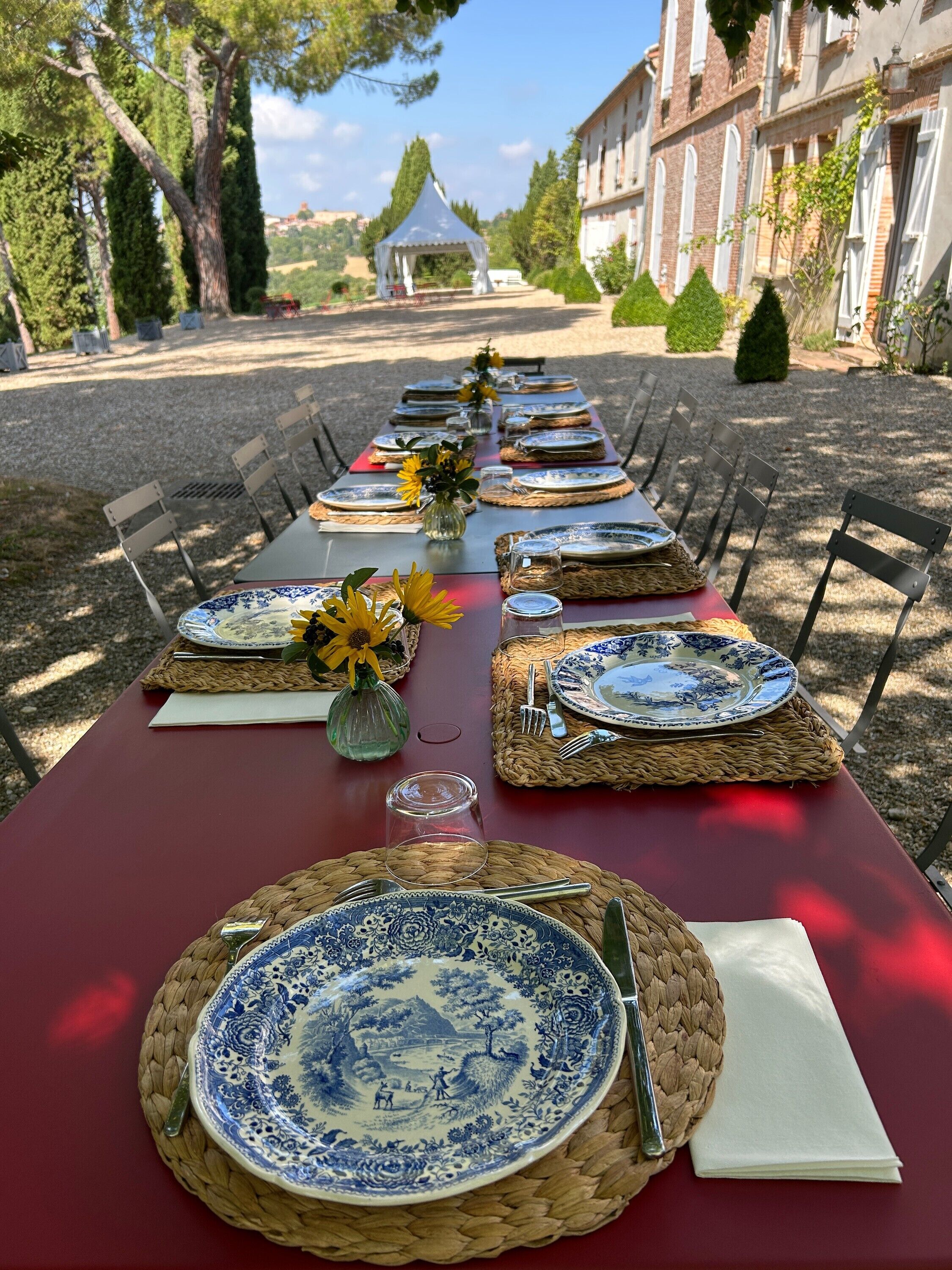 Espace banquet en plein air