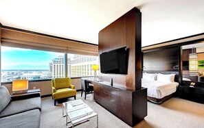 Unclassified image, 2 of 65, button - Luxe Vdara 1 BR Panoramic Strip Views Sphere Views  22032 (Las Vegas)