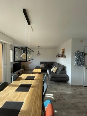 Smart TV - Bright duplex with terrace and lake view – Brison-Saint-Innocent (Brison-Saint-Innocent)