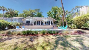 Pool - Coastal Luxe Lagoon with Pool Near Beach (Hilton Head Island)