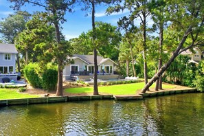 Exterior - Coastal Luxe Lagoon with Pool Near Beach (Hilton Head Island)