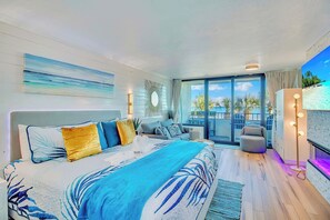 1 bedroom, iron/ironing board, free WiFi, bed sheets - Wow Amazing Direct Modern Oceanfront w Fireplace/Best view at top resort (Myrtle Beach)