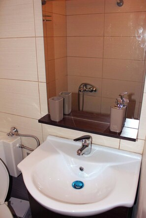 Apartment, 1 Bedroom | Bathroom - Amazing Studio Next 2 Center Only 9 Minutes (Thessaloniki)