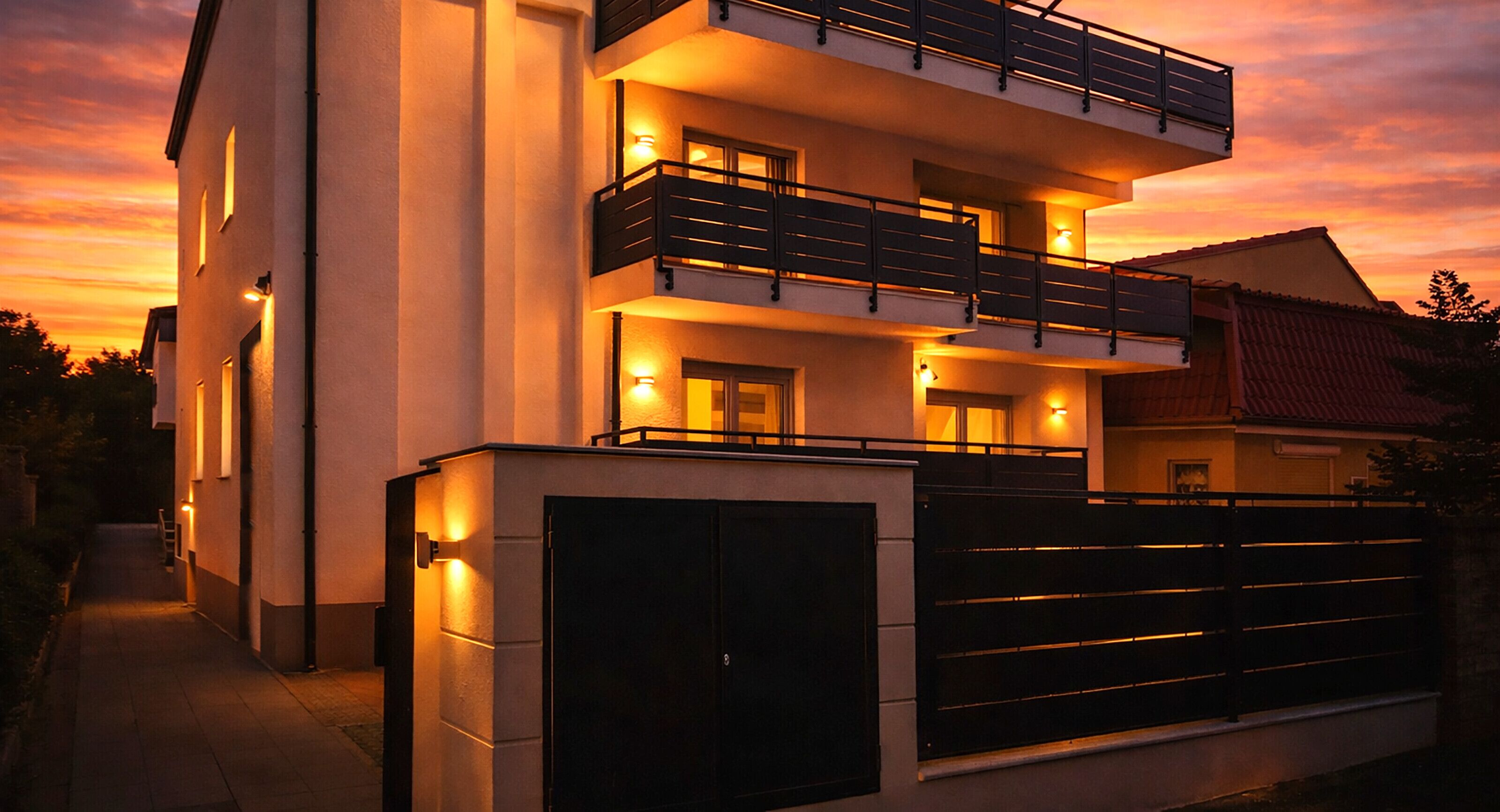 Fassade der Unterkunft